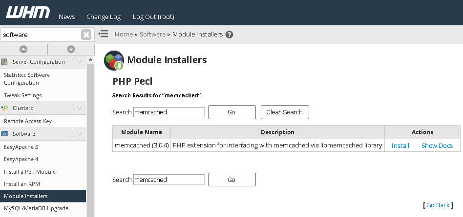 Instalar Memcached