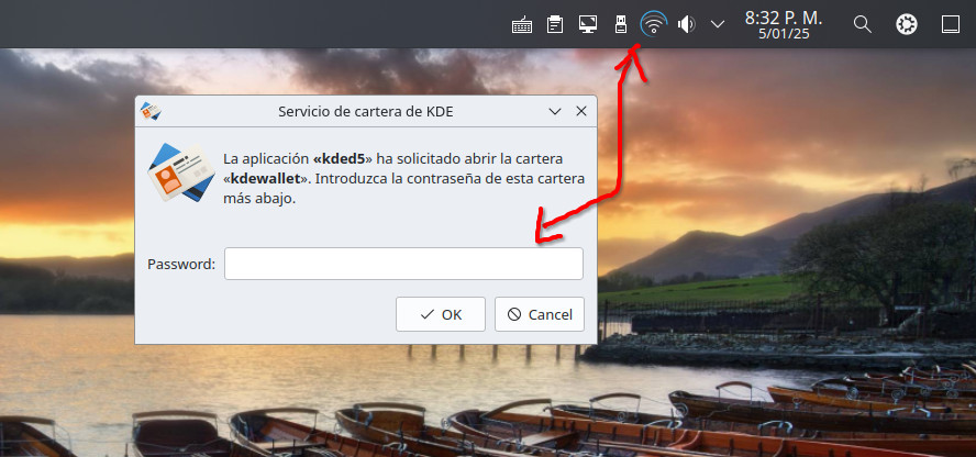 Desactivar el servicio de cartera de KDE