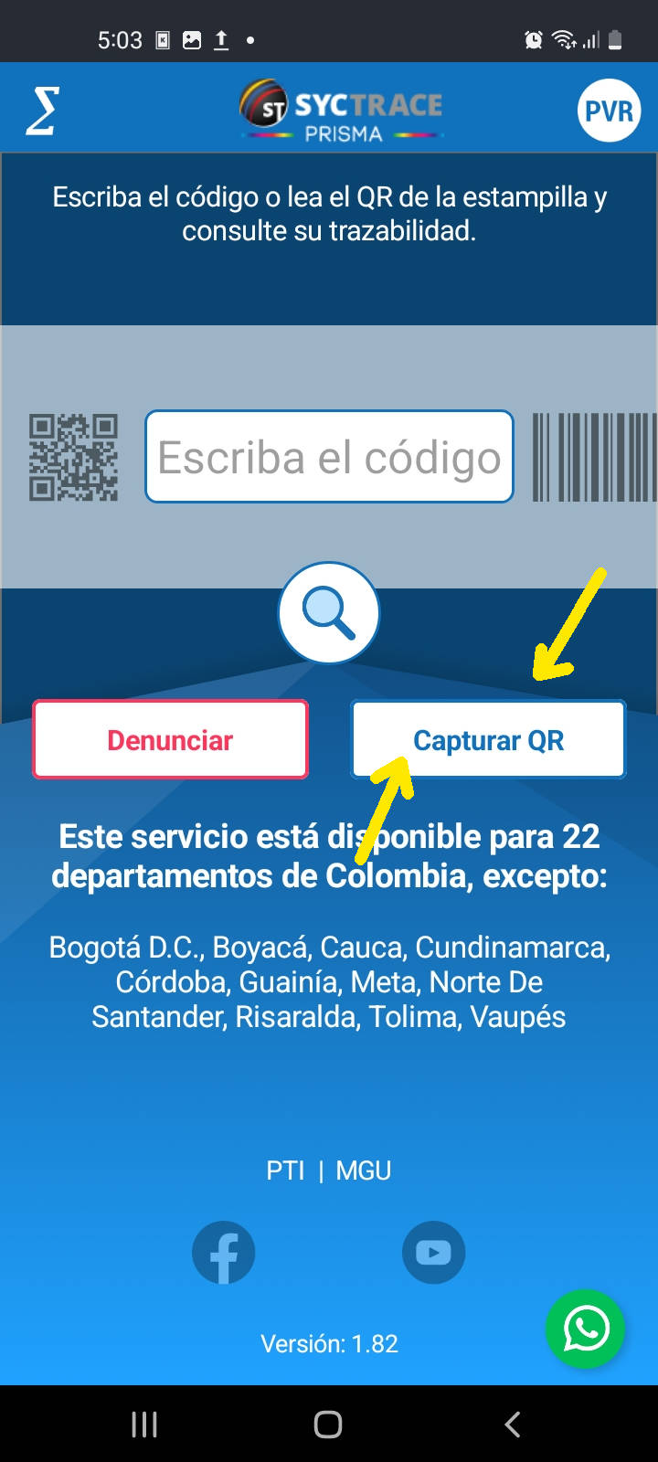 verificar una botella de licor con QR y Syctrace