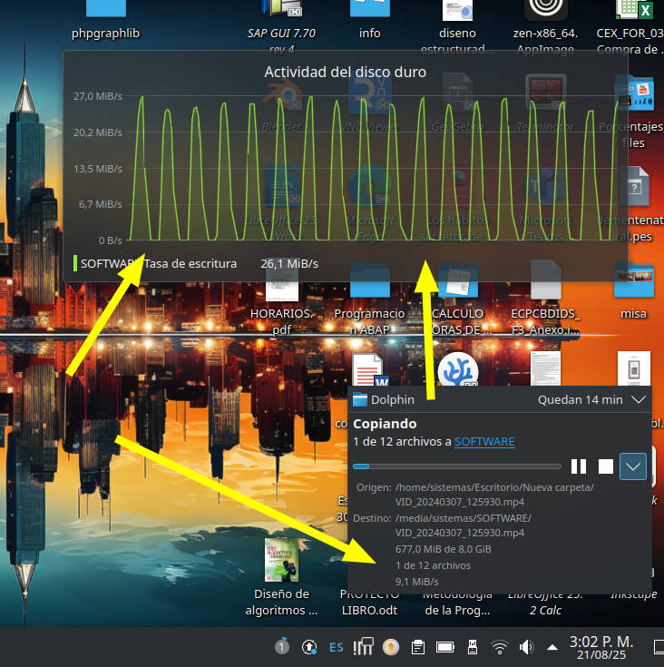 Transferencia de archivos a memoria USB muy lenta en Ubuntu Linux