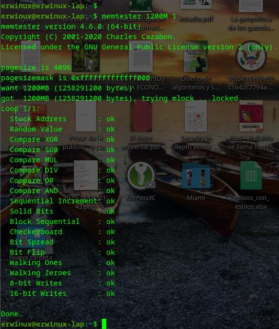 Probar la memoria RAM en Linux