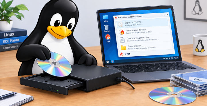 Quemar o grabar información en CD en Linux